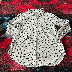 LLR medium Valentina long sleeve button down